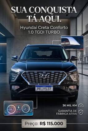 HYUNDAI CRETA 1.0 TGDI FLEX COMFORT AUTOMÁTICO HYUNDAI CRETA 1.0 TGDI FLEX COMFORT AUTOMÁTICO